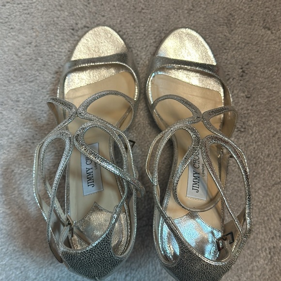 Jimmy Choo Ivette 85mm Champagne Pumps - Picture 4 of 8